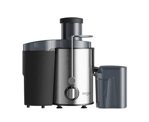 SOGA Juicer 400W Professional Stainless Steel Whole Fruit Vegetable Juice Extractor Diet Chrome