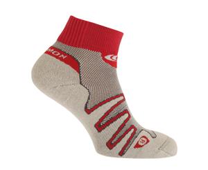 Salomon Womens/Ladies Xa Pro Trail Running Socks (Grey/Red) - HZ223