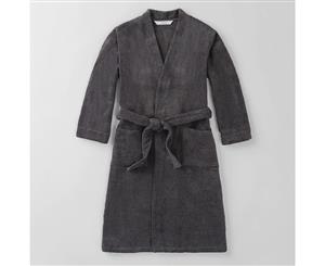 Sheridan Quick Dry Luxury Unisex Bath Robe Small/Medium Graphite