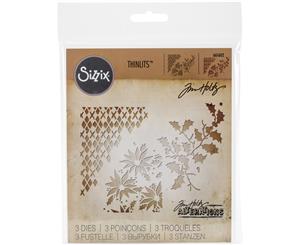 Sizzix Thinlits Dies 3/Pkg By Tim Holtz-Mixed Media Christmas