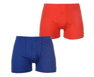 Slazenger Men 2 Pack Boxers Mens - Red/Blue