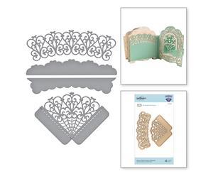 Spellbinders Shapeabilities Dies Woven Trellis Corners And Borders Etched S4-1033