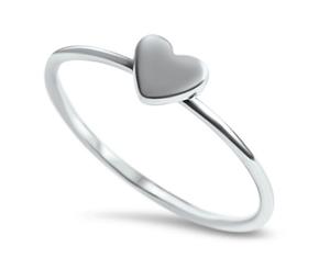 Sterling Silver Delicate Heart Ring