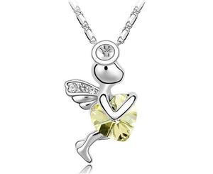 Swarovski Crystal Elements Necklace - Maisie Angel Fairy - Various Colours - Gift Idea - Yellow Citrine Necklace