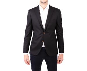 TAGLIATORE MEN'S BLACK LINEN SUIT