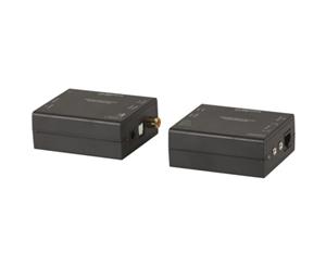 TOSLINK and 192 KHz frequency Coax Audio Cat5e 6 Extender with Infrared