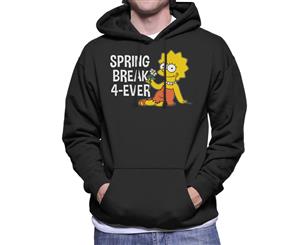 The Simpsons Spring Break 4ever Lisa Men's Hooded Sweatshirt - Black