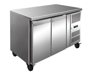 Thermaster 260L S/S Double Door Bench Freezer - Silver