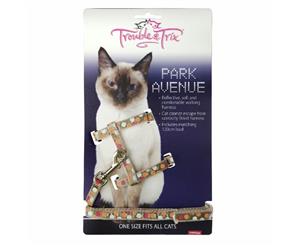 Trouble and Trix Harness Set Park Avenue Circle Beige