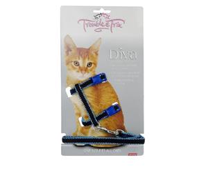 Trouble and Trix Harness Velvet Stitch Blue