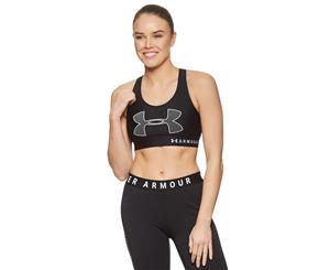 Under Armour Women's UA Mid Graphic Sports Bra - Black