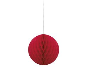 Unique Party Round Paper Lantern (Red) - SG5382