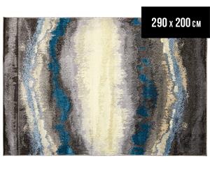 Urban Floor Art Horizon 290x200cm Jute Rug - Blue