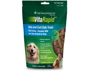 Vetalogica Vitarapid Skin & Coat Dog Treat 210g