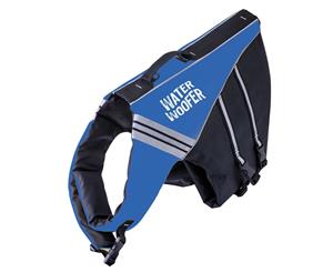 Water Woofer Dog Life Jacket - Blue and Black Dog Floatation Device-DFD XL