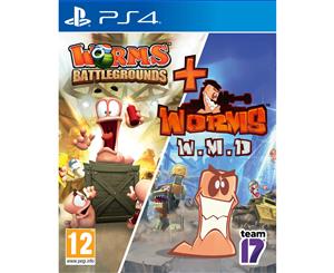 Worms Battlegrounds + Worms WMD PS4 Game