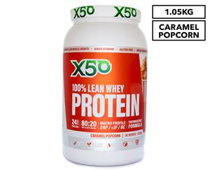 X50 100% Lean Whey Protein Caramel Popcorn 1.05kg