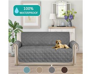 100% Waterproof Grey Slipcover Pet Protector Furniture Covers Smarcute