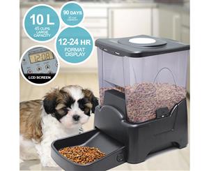 10L Pet Feeder Automatic Food Dispenser Cat Dog Bowl Digital Large Food Bowl Pets