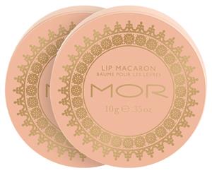 2 x MOR Lip Macaron 10g - Peach Nectar