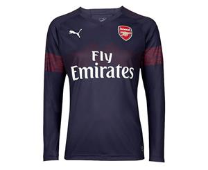 2018-2019 Arsenal Puma Away Long Sleeve Shirt (Aubameyang 14)