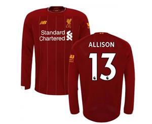 2019-2020 Liverpool Home Long Sleeve Shirt (Kids) (Allison 13)