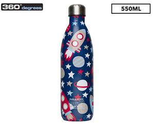 360 Degrees Vacuum Insulated Stainless Steel Soda Bottle 550mL - Navy Blue