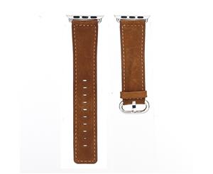 40mm38mm for Apple Watch Series 123 and 4 Premium Genuine Leather Strap Brown