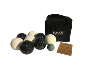 8 Bocce in Carry Bag - Black White