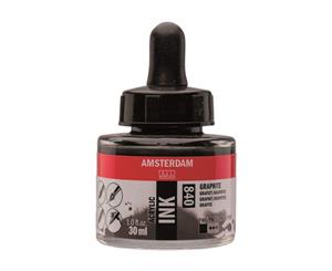 840 - Talens Amsterdam Acrylic Ink 30ml Graphite