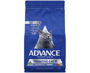 ADVANCE Sensitive Dry Cat Food Turkey 2kg