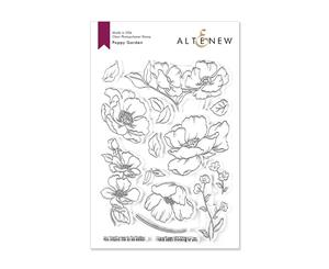 Altenew Stamp Set - Poppy Garden 6in x 8in