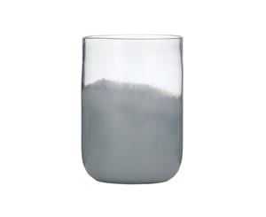 Amalfi Briar Glass Handmade Decorative Piece Unique Pattern Vase Clear/Grey