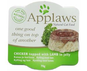 Applaws Natural Cat Food In Jelly Chicken Lamb 70g 10's (A5321)