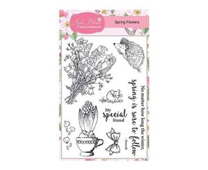 Apple Blossom A6 Stamp Set - Spring Flowers - Set of 8 Stamps