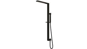 Aquas Spa Twin Shower with Hand Shower - Matt Black