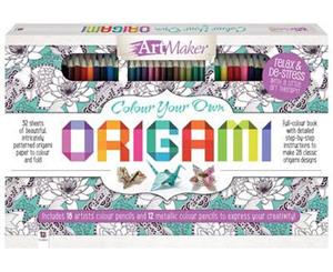 Art Maker Colour Your Own Origami 30-Pencil Kit