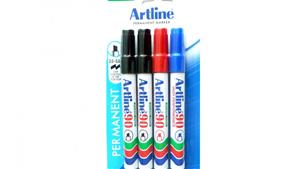 Artline 90 Permanent Markers 4 Pack