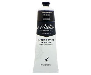 Atelier Interactive Acrylic Paint 80ml S1 - Brown Black