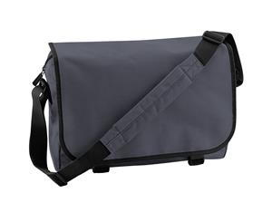 Bagbase Adjustable Messenger Bag (11 Litres) (Pack Of 2) (Graphite) - BC4473