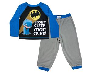 Batman I Fight Crime Toddler Jogger Sleep Set