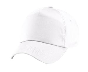 Beechfield Plain Unisex Junior Original 5 Panel Baseball Cap (White) - PC2109