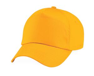 Beechfield Unisex Plain Original 5 Panel Baseball Cap (Gold) - PC2097