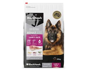 Black Hawk Holistic Adult Dog Food Lamb & Rice 20kg Holistic Australian Made