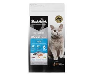 Black Hawk Original Dry Cat Food - Fish - 1.5 kg