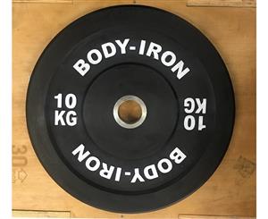 Body Iron 10 Kg Bumper Plate Black