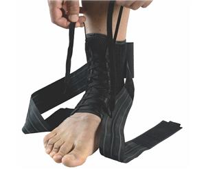 Bodyassist Sports Lock Lace-up Ankle Guard Black