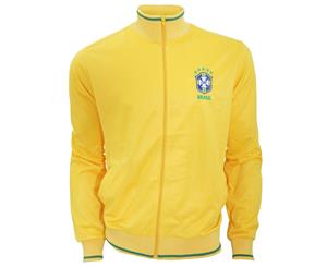 Brasil Cbf Mens Official Athletic Football Crest Jacket (Yellow) - SG2610