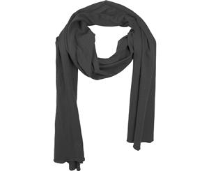 Build Your Brand Adults Unisex Jersey Scarf (Black) - RW6492