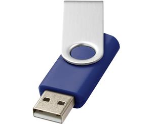 Bullet Rotate Basic Usb Flash Drive (Blue/Silver) - PF1524